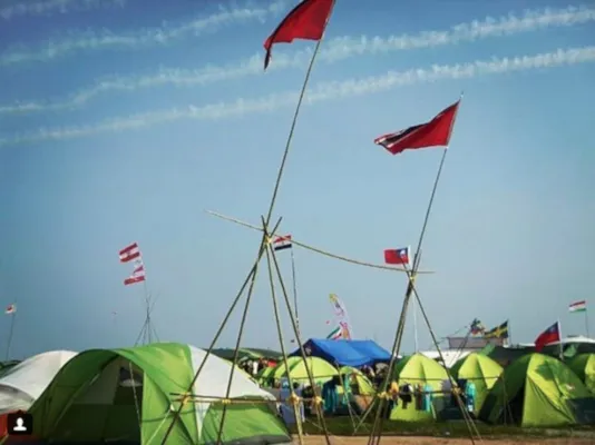 First Trinidad Sea Scouts camping at Point Gourde